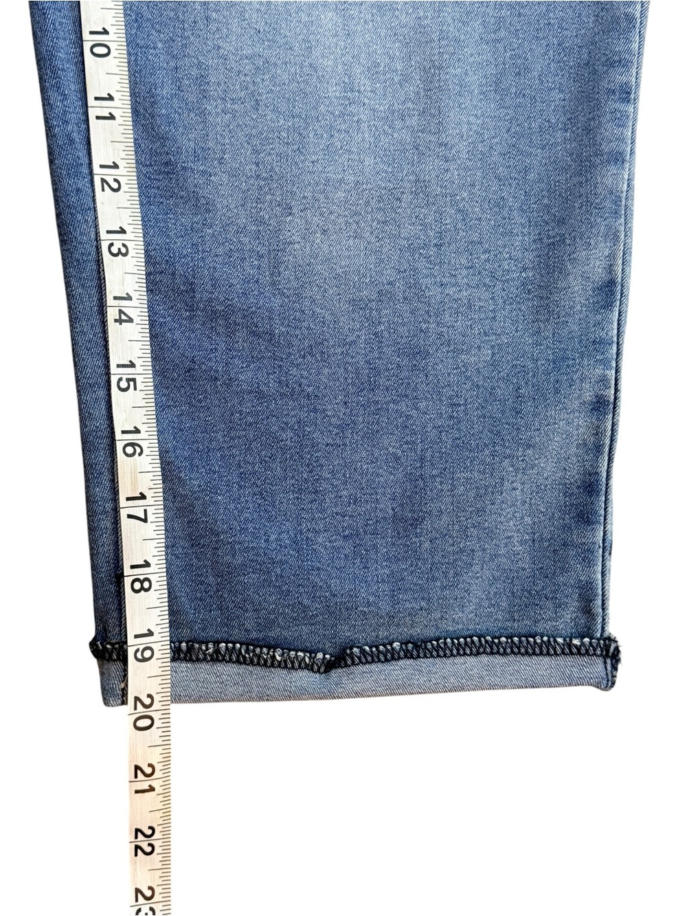 Earl Jeans USA Flag Embroidered Capri Jeans NWT Size 14 Patriotic Denim - Picture 9 of 11